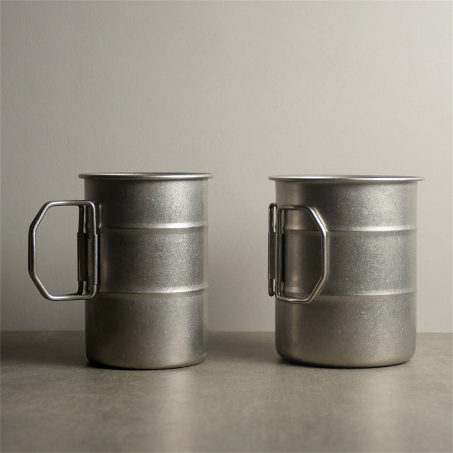 Coffee Tea Sugar Canister Set - Vintage Outdoor Camping Becher Faltbarer Tragbarer