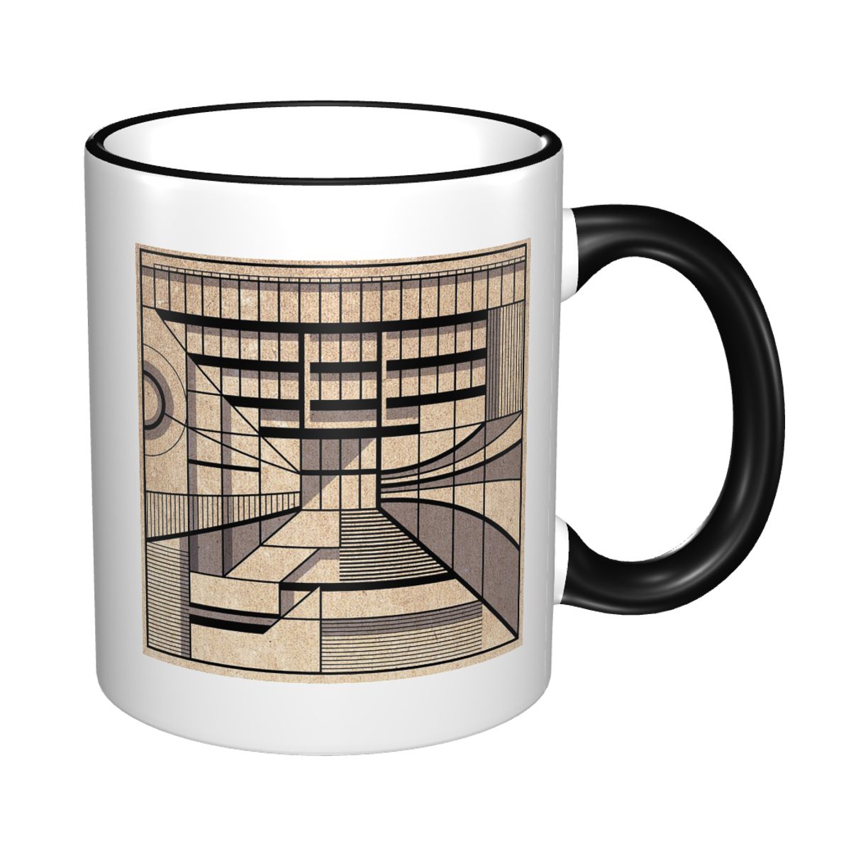 Coffee Tea Library - Birmingham Central Library Tasse, lustige Keramik-Kaffeetassen,