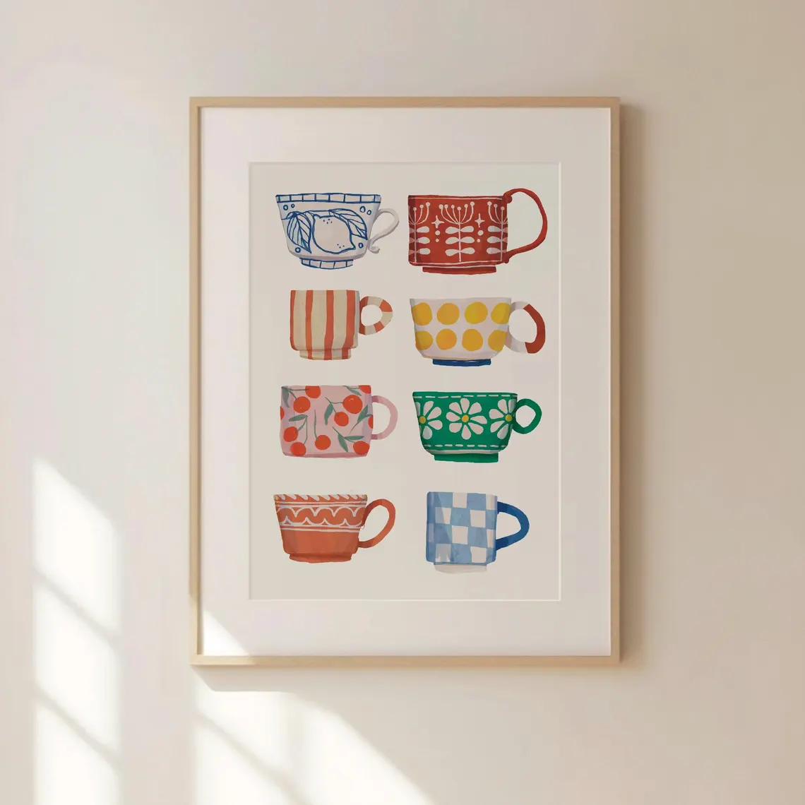 Coffee And Tea Lyrics - Teebecher-Druck, Frühstücksposter, Kaffee-Druckkunst, handgemachte Küchenwandkunst, digital