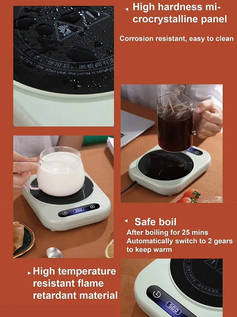 Coffee Tea Water Heater - 300W Elektrischer Kaffee-Milch-Tassenwärmer für den Haushalt,