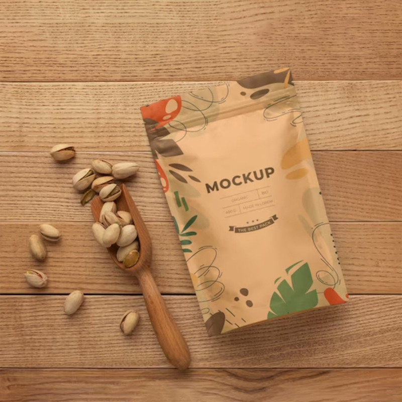 Coffee Tea Logo - Drucken Sie Bastelpapier-Reißverschlusstasche, wiederverwendbar, selbstdichtend, für