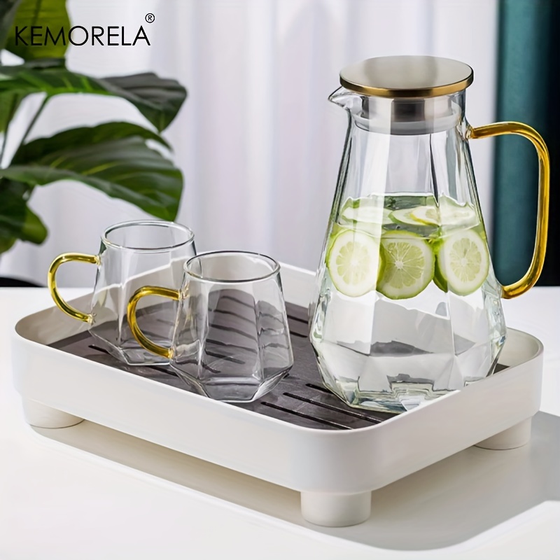 1PCS Diamant Textur Glas Teeka – Coffee Tea Water Heater Bewertung und Preis
