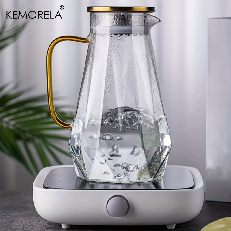 1PCS Diamant Textur Glas Teeka – Coffee Tea Water Heater Bewertung und Preis