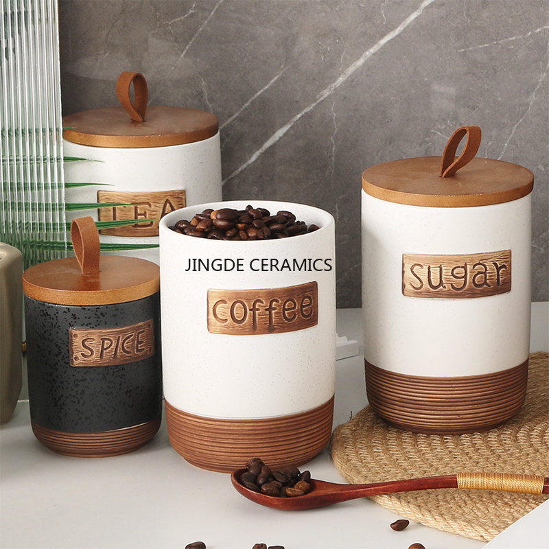 1pc Keramik versiegelt glas Ka – Coffee Tea Sugar Canister Set Bewertung und Preis