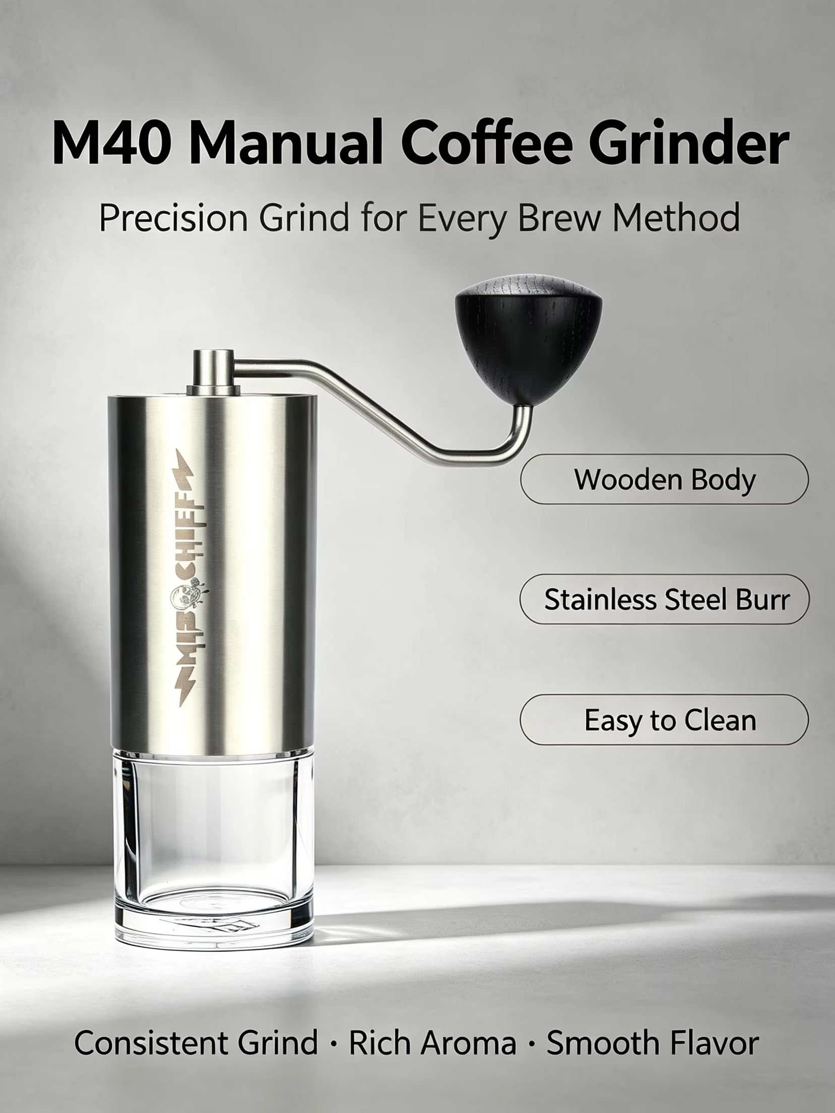 MisChief M40 Manuelle Kaffeemü – Burr Hand Grinder Bewertung und Preis