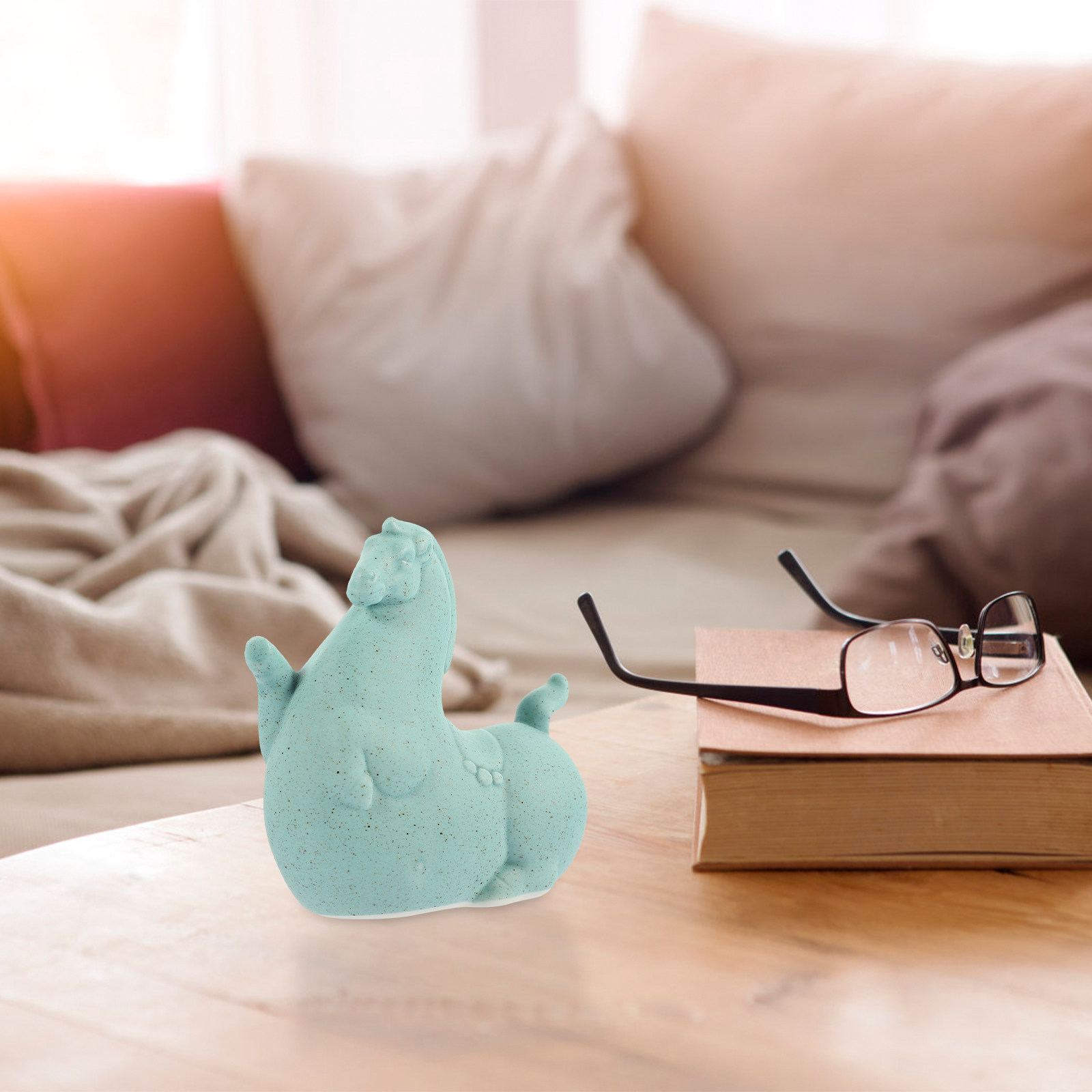Keramik-Pferdestatue, kleine T – Coffee Tea Library Bewertung und Preis