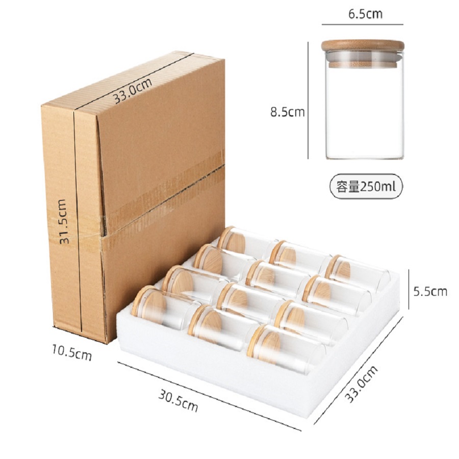 12 teile/satz luftdichtes Glas – Coffee Tea Jar Set Bewertung und Preis