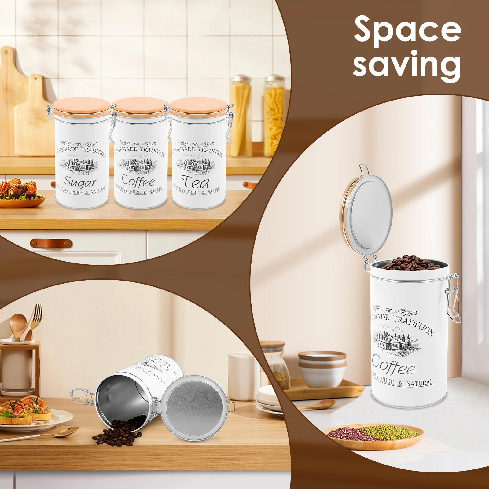 3 Teile/satz Tee Kaffee Zucker – Coffee Tea Jar Set Bewertung und Preis