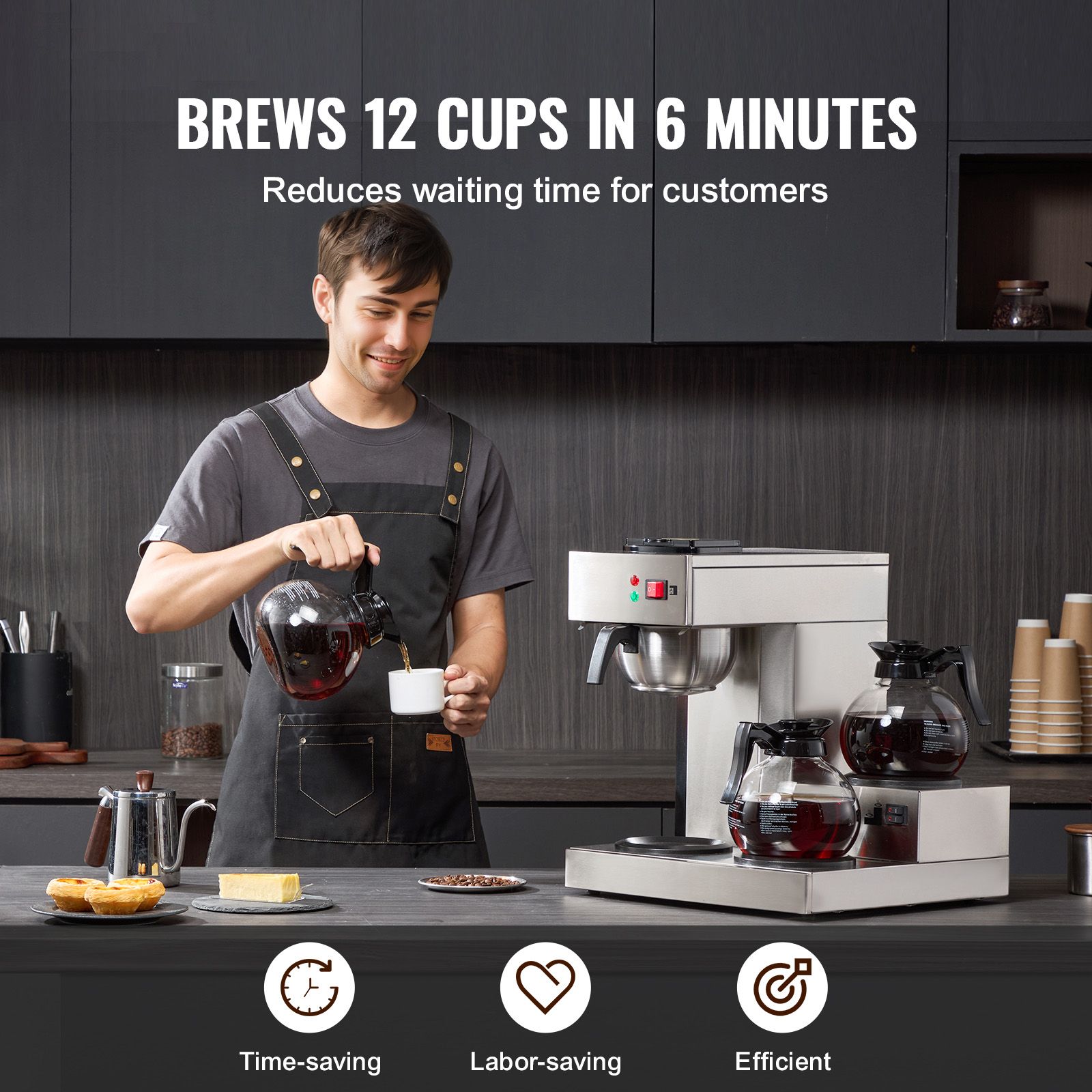 12-Tassen-Kaffeemaschine für d – Coffee&Tea House Opinie Bewertung und Preis