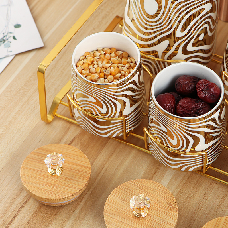 Set mit 7 farbig glasierten Ke – Coffee Tea Sugar Canister Set Bewertung und Preis