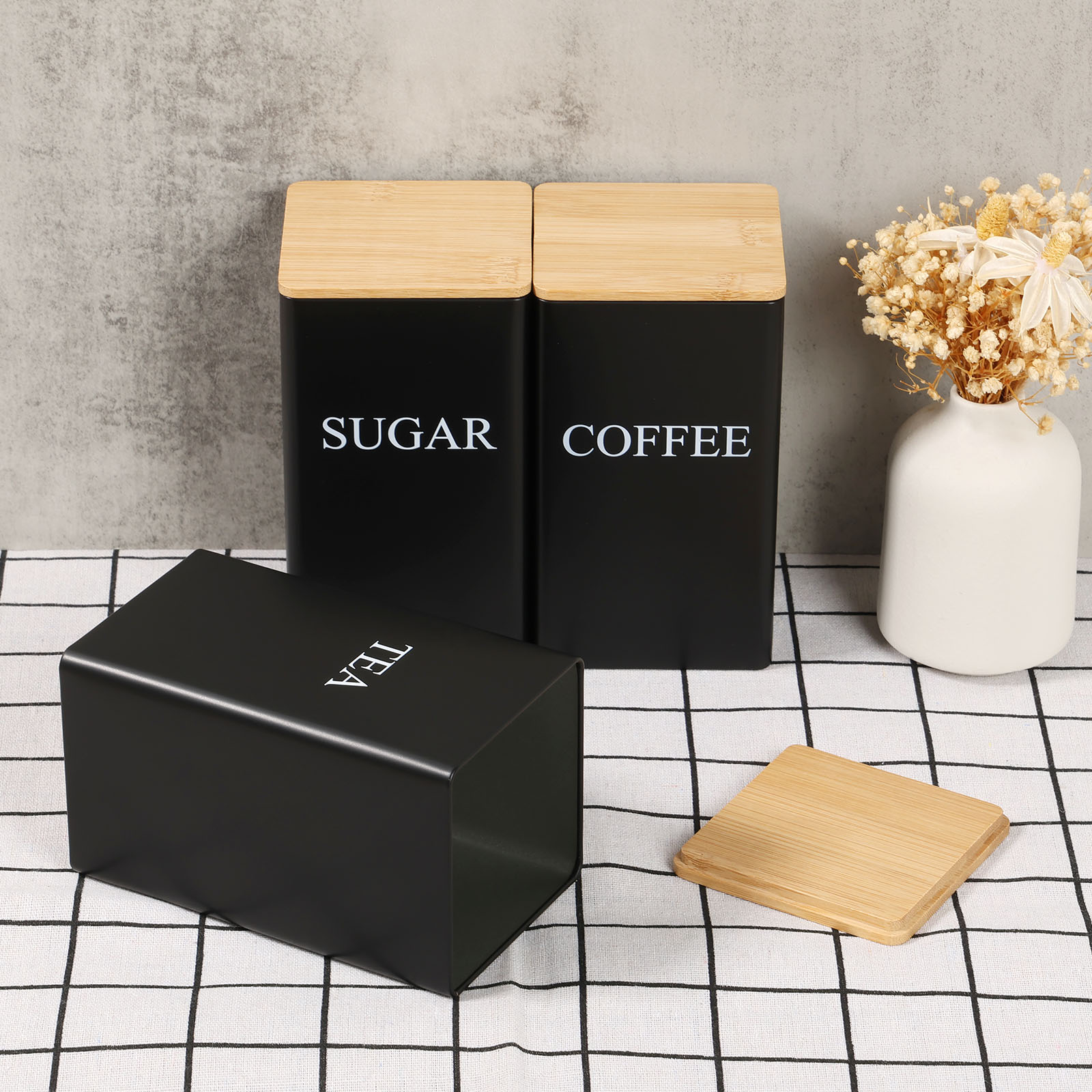 Kaffeebohnen-Vorratsglas aus M – Coffee Tea Sugar Canister Set Bewertung und Preis