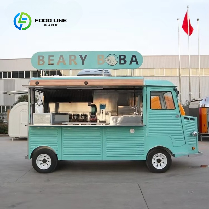 Elektrischer mobiler Imbisswag – Coffee Tea Boba Bewertung und Preis